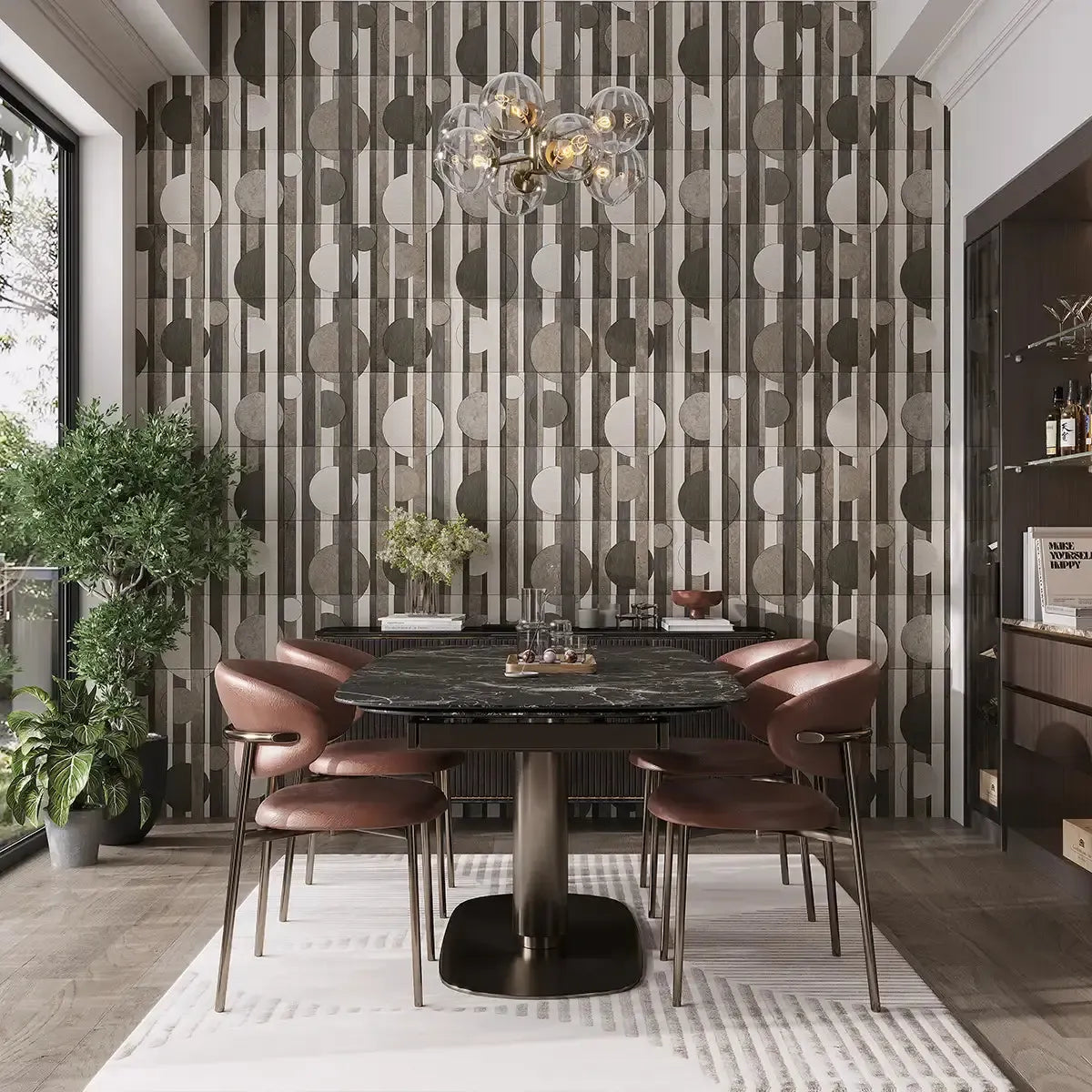 Pictoria Eclipse Earth Waterjet Mosaic Tile | Tile Club