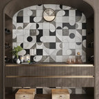 Pictoria Mod Bold Waterjet Mosaic Tile | Tile Club