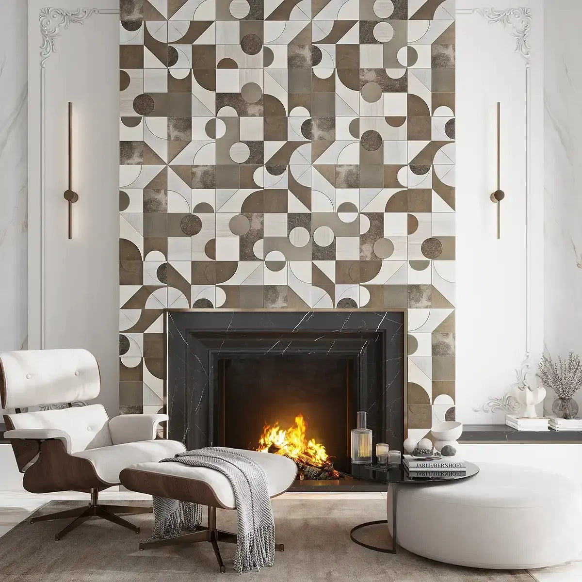 Pictoria Mod Earth Waterjet Mosaic Tile | Tile Club
