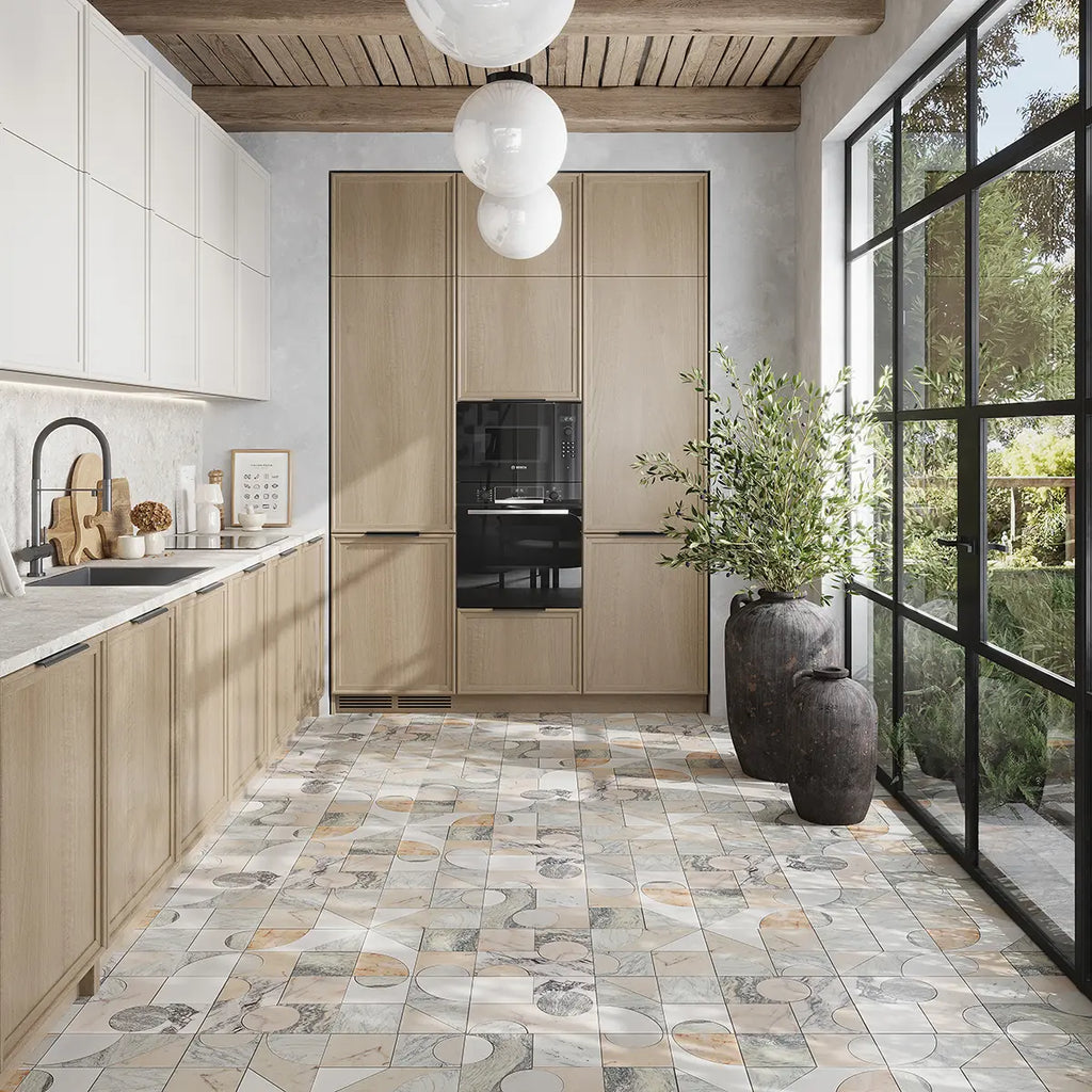 Pictoria Mod Rose Waterjet Mosaic Tile | Tile Club