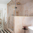 Emporio Pink Onyx Large-Format Porcelain Tile 24x48 | Tile Club