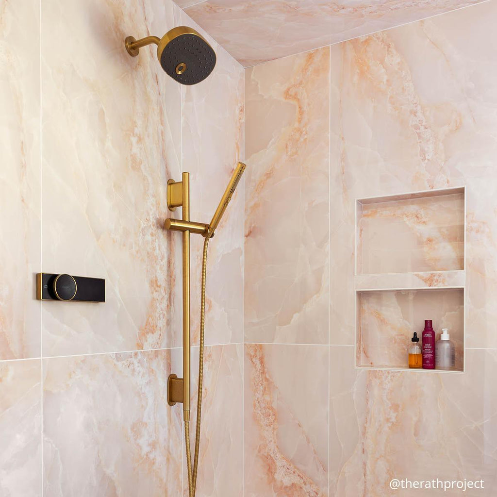 Emporio Pink Onyx Large-Format Porcelain Tile 24x48 | Tile Club