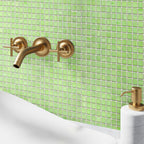 Pistachio Squares Glass Pool Tile | Tile Club