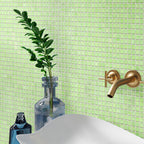 Pistachio Squares Glass Pool Tile | Tile Club