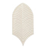 Plume Cream Feather Ceramic Tile Sample