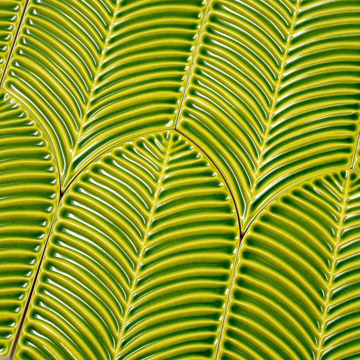 Plume Apple Feather Ceramic Tile | Tile Club