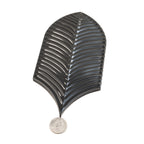 Plume Black Feather Ceramic Tile | Tile Club