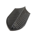 Plume Black Feather Ceramic Tile | Tile Club