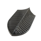 Plume Black Feather Ceramic Tile | Tile Club