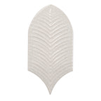 Plume Crystal Crackle Feather Ceramic Tile | Tile Club
