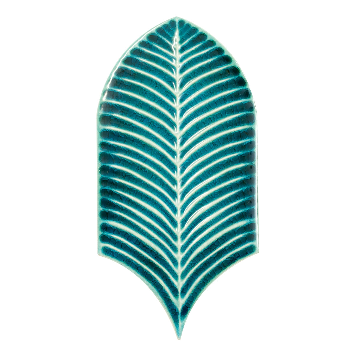 Plume Jade Feather Ceramic Tile | Tile Club