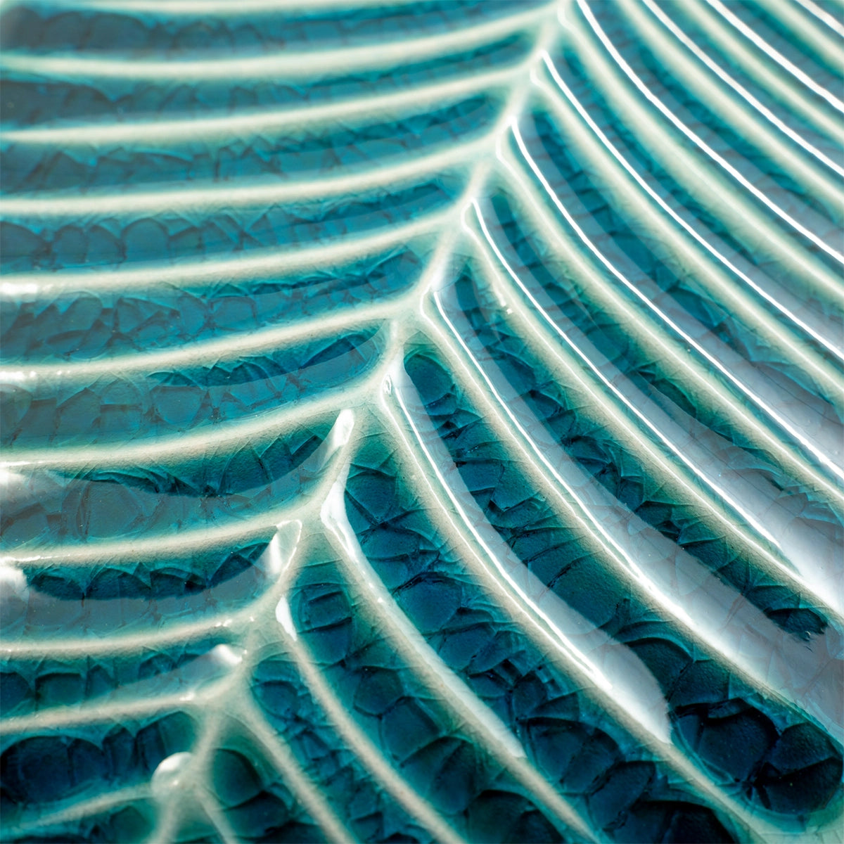 Plume Jade Feather Ceramic Tile | Tile Club