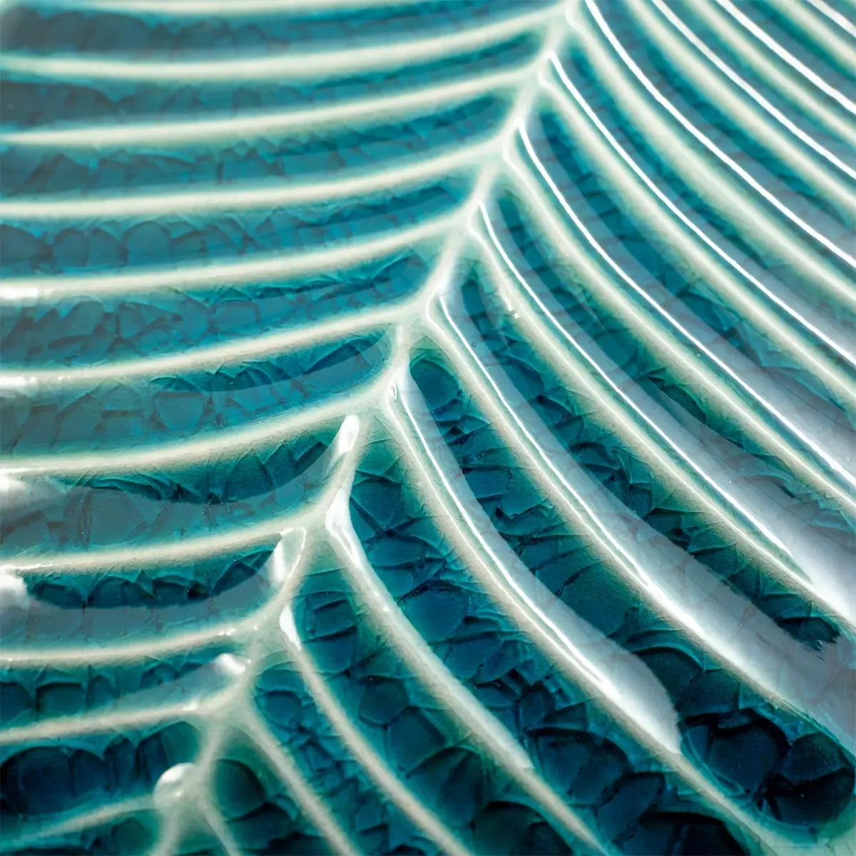Plume Jade Feather Ceramic Tile | Tile Club