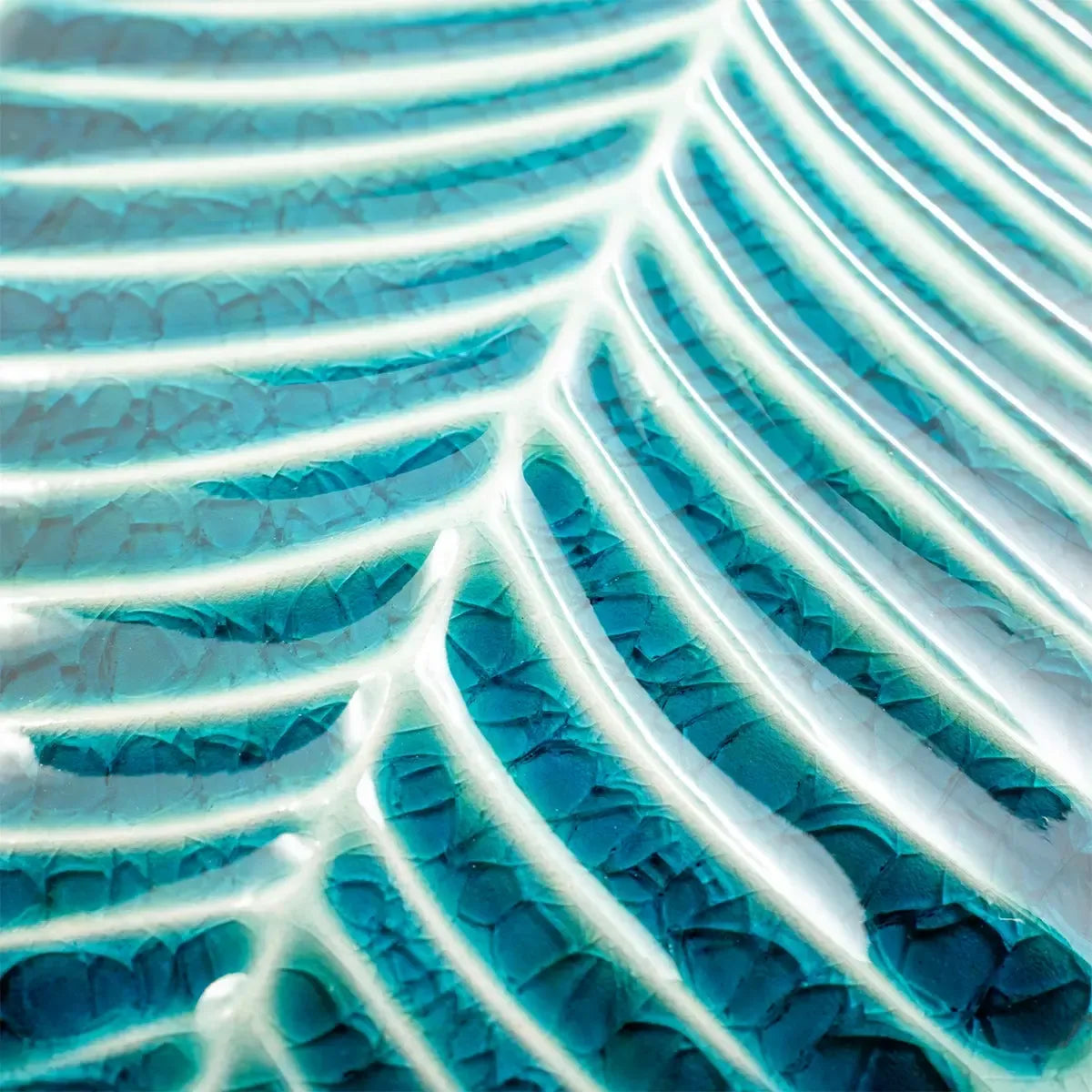 Plume Jade Feather Ceramic Tile | Tile Club