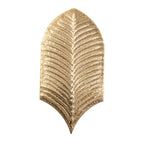 Plume Metallic Gold Feather Ceramic Tile | Tile Club