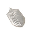 Plume Metallic Platinum Feather Ceramic Tile | Tile Club