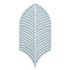 Plume Sky Blue Feather Ceramic Tile | Tile Club