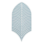 Plume Sky Blue Feather Ceramic Tile | Tile Club