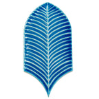 Plume Water Crackle Feather Ceramic Tile | Tile Club