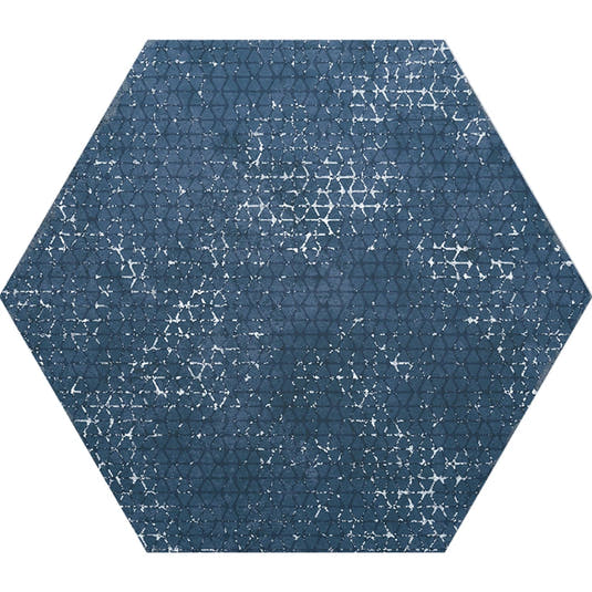 Portuguese Blue Dimension Hex Porcelain Tile | Tile Club