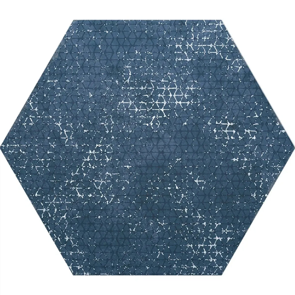 Portuguese Blue Dimension Hex Porcelain Tile | Tile Club