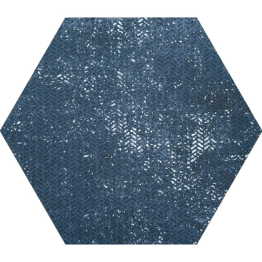 Portuguese Blue Dimension Hex Porcelain Tile | Tile Club