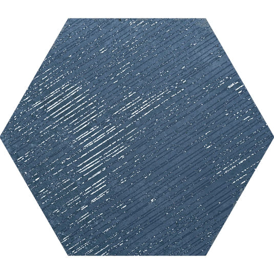 Portuguese Blue Dimension Hex Porcelain Tile | Tile Club
