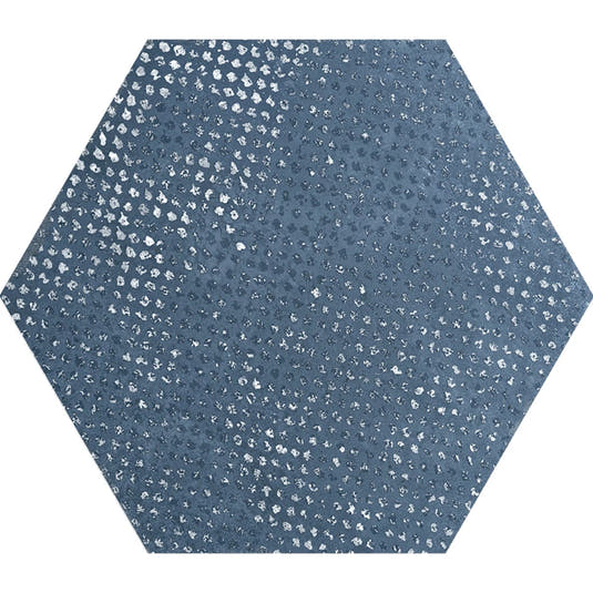 Portuguese Blue Dimension Hex Porcelain Tile | Tile Club