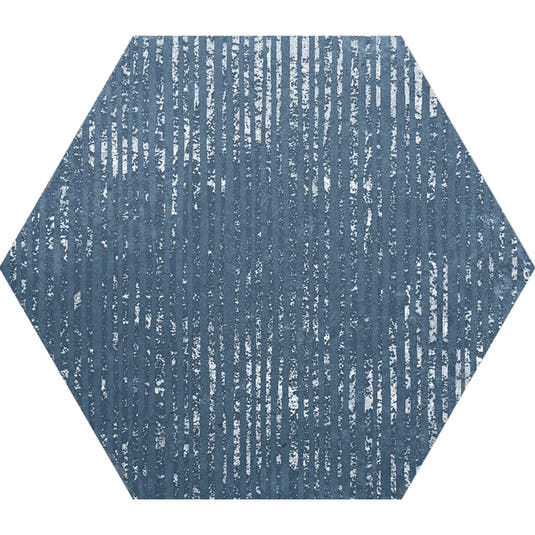 Portuguese Blue Dimension Hex Porcelain Tile | Tile Club