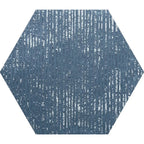 Portuguese Blue Dimension Hex Porcelain Tile | Tile Club