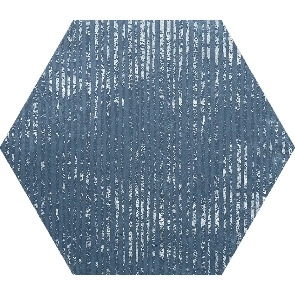 Portuguese Blue Dimension Hex Porcelain Tile | Tile Club