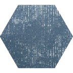 Portuguese Blue Dimension Hex Porcelain Tile | Tile Club