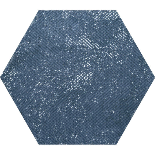 Portuguese Blue Dimension Hex Porcelain Tile | Tile Club