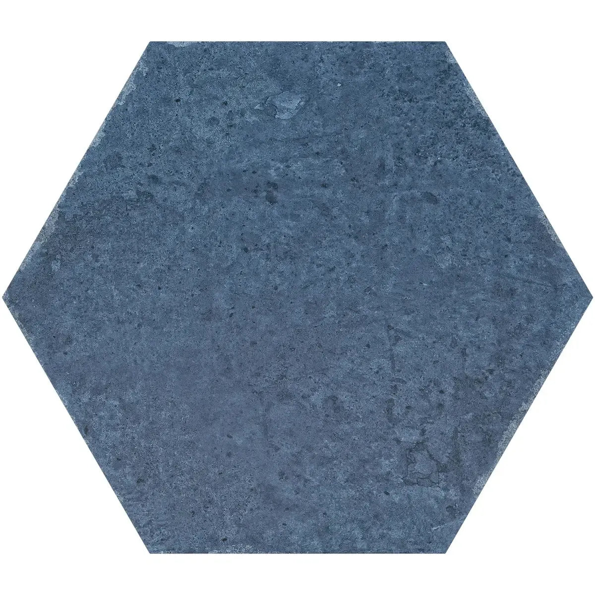 Portuguese Blue Porcelain Hexagon Tile