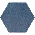 Portuguese Blue Porcelain Hexagon Tile Sample
