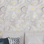 Preciosa White Geode and Gold Porcelain Tile | Tile Club