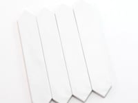 Picchetto White Gloss Ceramic Picket Tile