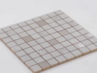 Mistery White Textured Ceramic Mosaic Tile