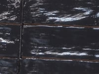 Mallorca Black Ceramic Subway Tile 2.5x8 Sample