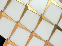 Arrowhead Brass Marble Mosaic Tile