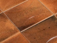 Luna Arc Red 4x4 Ceramic Square Tile