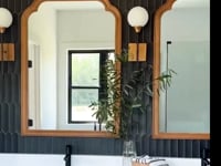 Palisades Black Picket Ceramic Tile Sample
