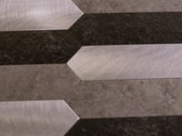 Silver, Grey and Black Picket Peel and Stick Tile