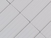 Groove White Deco Gloss Ceramic Subway Tile