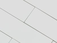 Groove White Gloss Ceramic Subway Tile