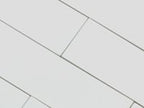 Groove White Gloss Ceramic Subway Tile