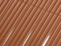 Groove Terracotta Deco Gloss Ceramic Subway Tile