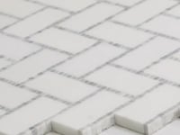 Lexington White Marble Mosaic Tile