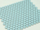 Light Blue Buttons Porcelain Penny Round Tile