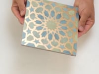 Amira Regal Green and Gold Patterned Porcelain Tile